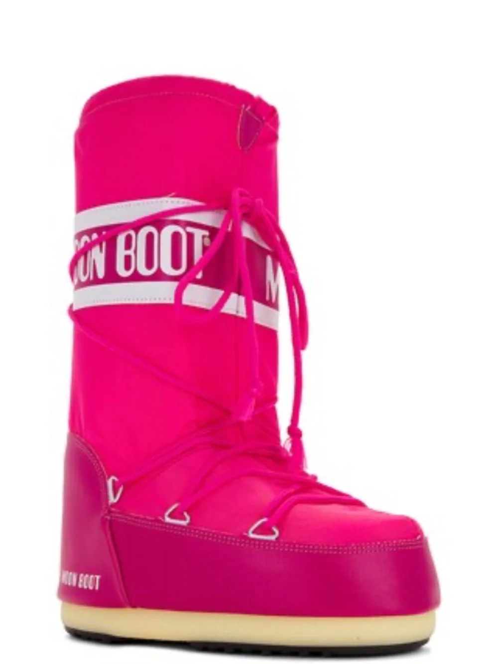 MOON BOOT Moon Boot Nylon Men Size 11.5-13 Women 12.5-14 Color Bouganvilla NEW!!